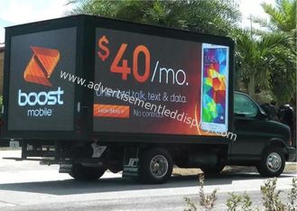 صفحه نمایش LED موبایل P5 Rgb Truck 40000Dots / Sqm Pixel برای تبلیغات