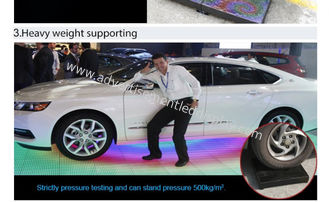 نمایش اتومبیل طبقه رقص LED نمایش تعاملی زمین 6.25 میلی متر