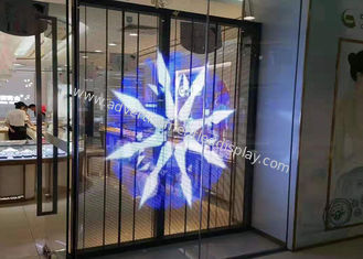 نمایشگر LED 60 پنجره شیشه ای شفاف Rgb 1200 سی دی برای ساخت دیوار