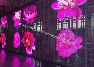 صفحه نمایش LED شفاف آلومینیومی سفارشی IP65 با مواد پانل آلومینیومی
