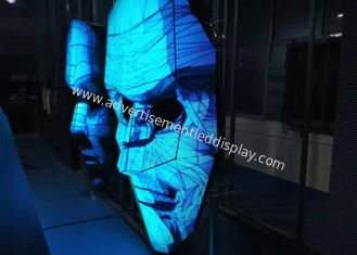 کابینت آهنی شکل ماسک صفحه نمایش LED P4 ویژه DJ Club Booth Night