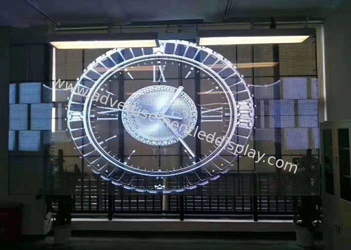 صفحه نمایش LED شیشه ای شفاف SMD1921 ، صفحه شیشه ای 4500 سی سی / متر مربع