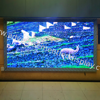 صفحه نمایش تبلیغاتی LED با دید بالا 192x192mm اندازه ماژول برای مکان های شلوغ
