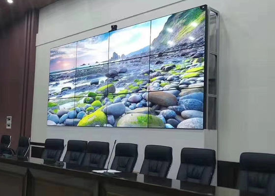 صفحه نمايش ديوار ويديويي بزرگ 46 اينچ 3×3 LED ديوار ويديويي مستقيم به پايين
