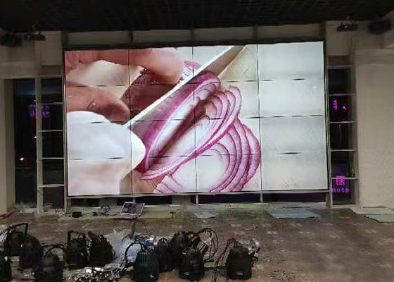 صفحه نمايش ديوار ويديويي بزرگ 46 اينچ 3×3 LED ديوار ويديويي مستقيم به پايين
